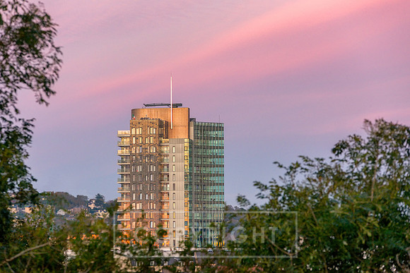 Sunset of the Elysian Building Cork-2