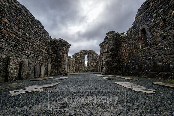 Inside the Old Church Glendalough Wicklow