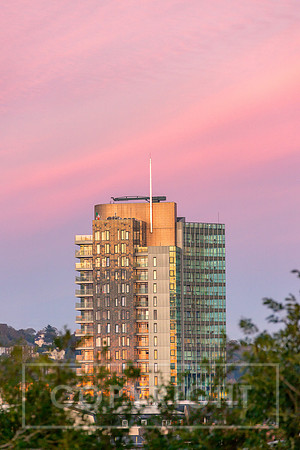 Sunset of the Elysian Building Cork