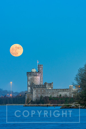 Supermoon Over Blackrock Castle