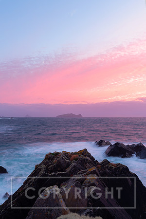Great Blasket onto of a Rocky Cliff