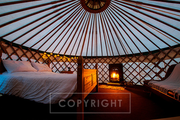 Inside a Yurt in Donegal