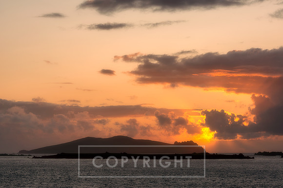The Sleeping Giant Under a Golden Glow